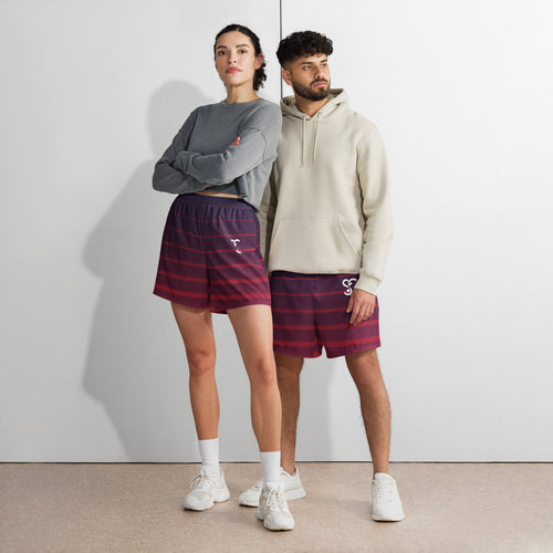 Sleek All-Over Print Athletic Long Shorts - bold streetwear bottoms from Sleek Collective